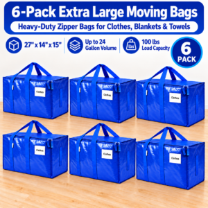 Heavy Duty Moving Bags - 6 pack